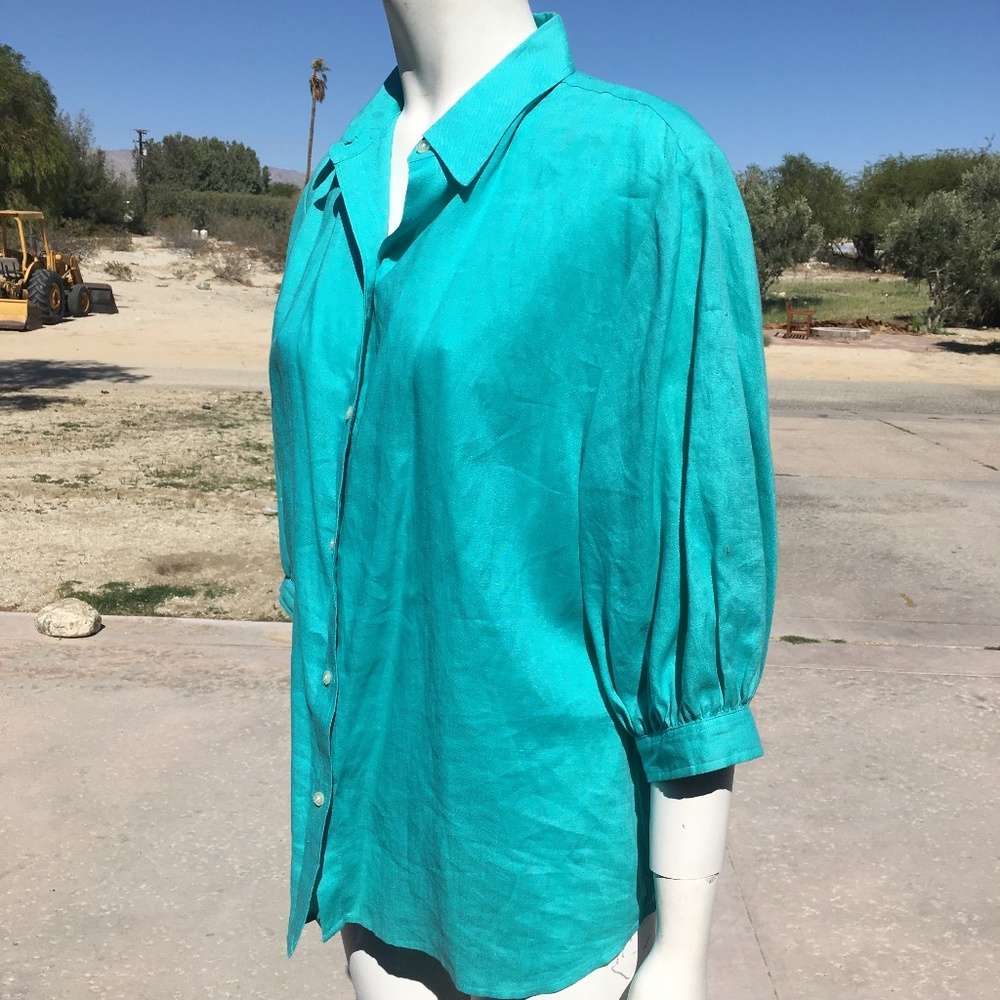 Blouse 3/4 sleeve 100% linen Ralph Lauren